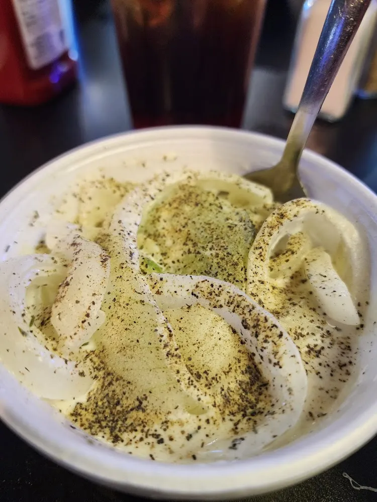 Creamy Cucumbers and Onions I Added the Pepper